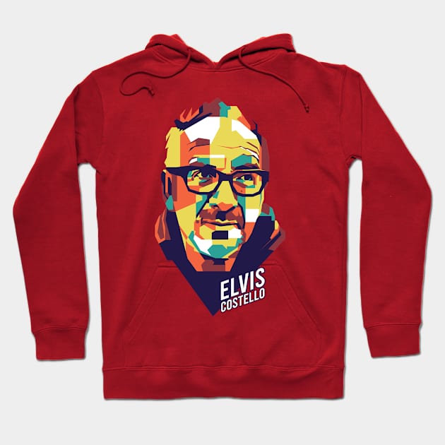 elvis costello wpap style 2 Hoodie by pentaShop